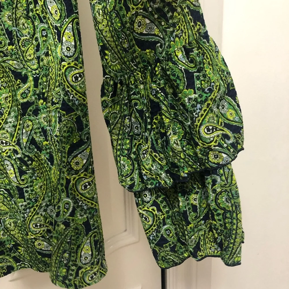 Michael Kors green top Small - Picture 4 of 4